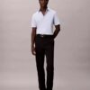 Cotton Stretch Dar Kesim Düğmeli Gömlek