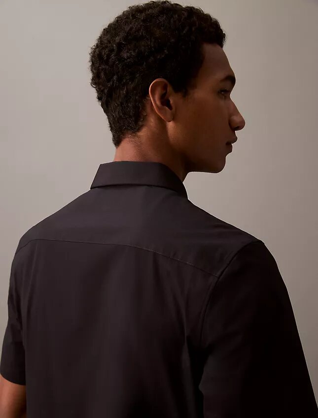 Cotton Stretch Dar Kesim Düğmeli Gömlek Cotton Stretch Dar Kesim Düğmeli Gömlek