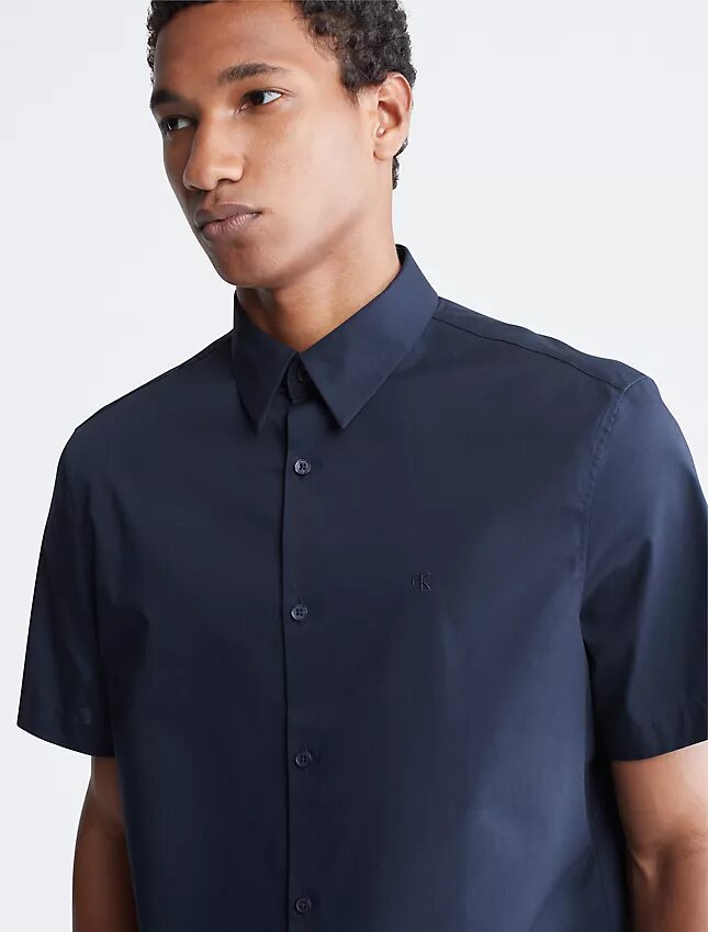 Cotton Stretch Dar Kesim Düğmeli Gömlek Cotton Stretch Dar Kesim Düğmeli Gömlek