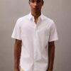 Cotton Stretch Dar Kesim Düğmeli Gömlek