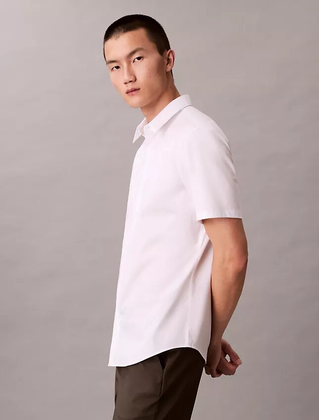 Cotton Stretch Dar Kesim Düğmeli Gömlek Cotton Stretch Dar Kesim Düğmeli Gömlek