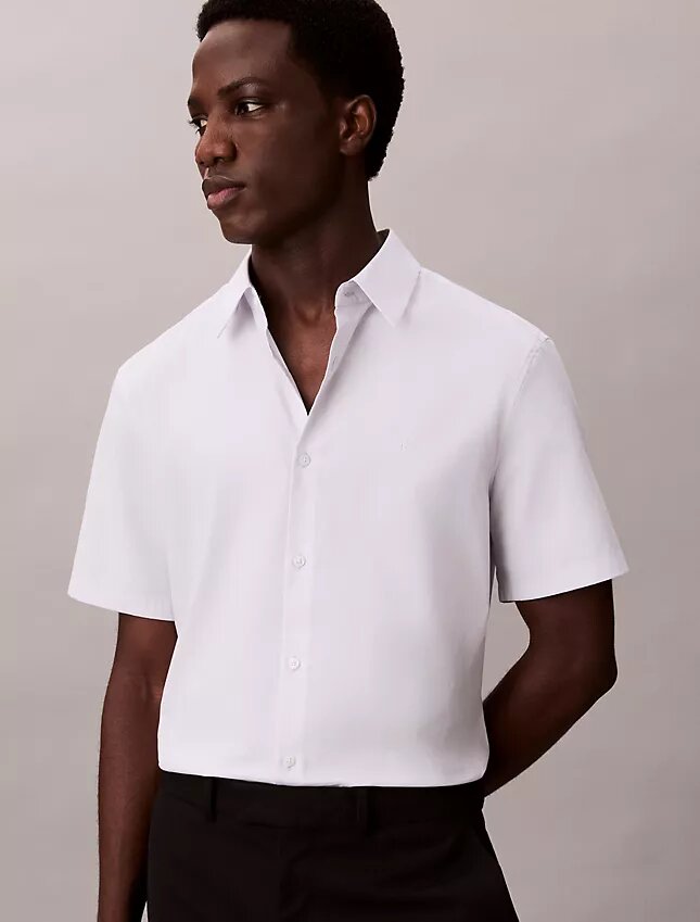 Cotton Stretch Dar Kesim Düğmeli Gömlek Cotton Stretch Dar Kesim Düğmeli Gömlek