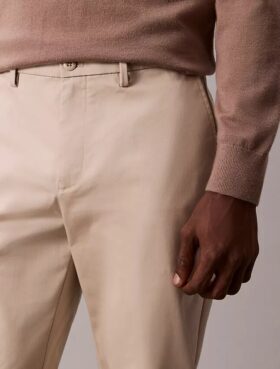 Cotton Stretch Dar Kesim Pantolon