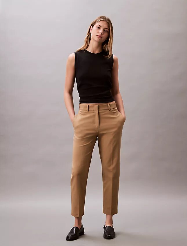 Cotton Stretch Düz Kesim Chino Pantolon Cotton Stretch Düz Kesim Chino Pantolon
