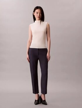 Cotton Stretch Düz Kesim Chino Pantolon
