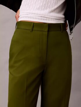 Cotton Stretch Düz Kesim Chino Pantolon