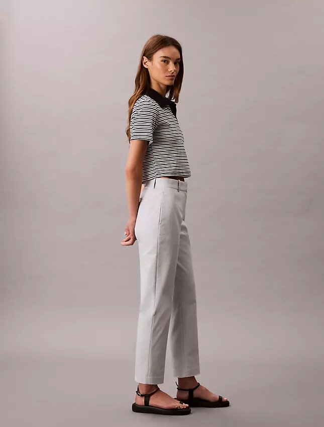 Cotton Stretch Düz Kesim Chino Pantolon Cotton Stretch Düz Kesim Chino Pantolon