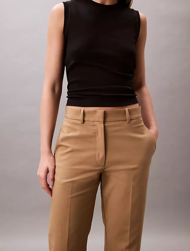 Cotton Stretch Düz Kesim Chino Pantolon Cotton Stretch Düz Kesim Chino Pantolon