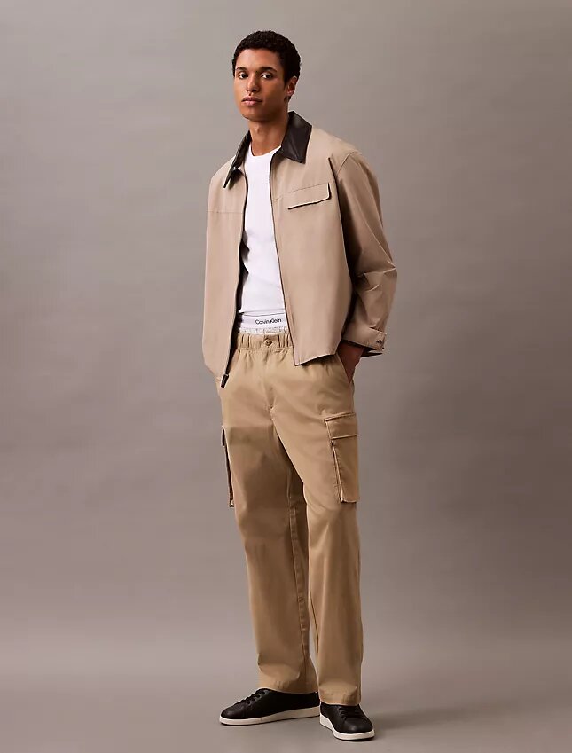 Cotton Stretch Düz Kesim Kargo Pantolon Cotton Stretch Düz Kesim Kargo Pantolon