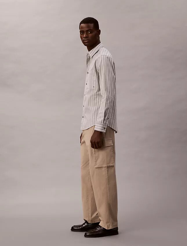 Cotton Stretch Düz Kesim Kargo Pantolon Cotton Stretch Düz Kesim Kargo Pantolon