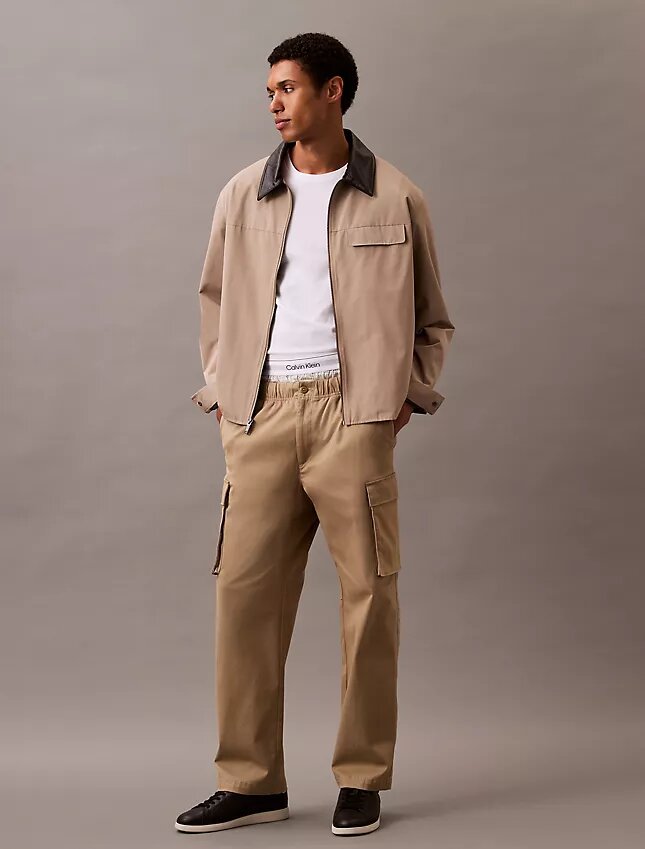 Cotton Stretch Düz Kesim Kargo Pantolon Cotton Stretch Düz Kesim Kargo Pantolon
