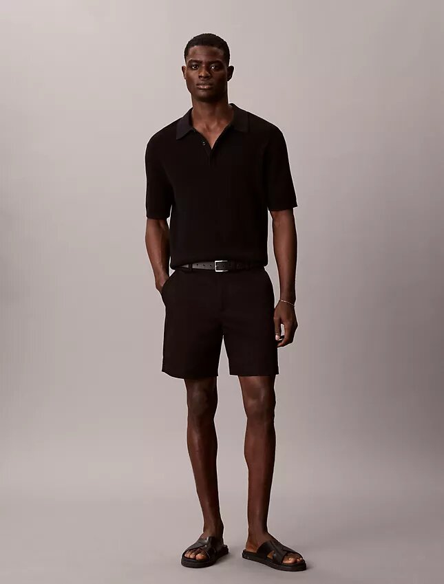 Cotton Stretch Düz Kesim Şort Cotton Stretch Düz Kesim Şort