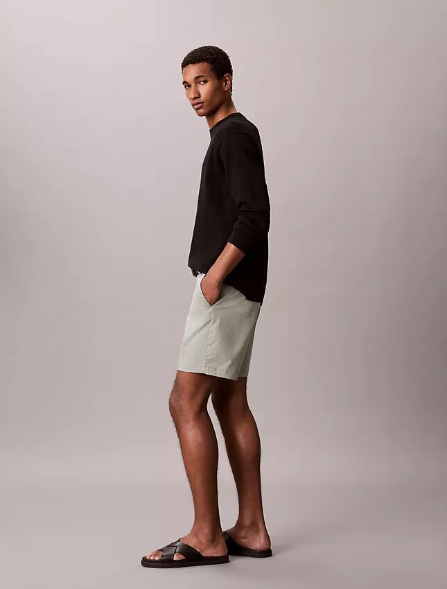 Cotton Stretch Düz Kesim Şort Cotton Stretch Düz Kesim Şort