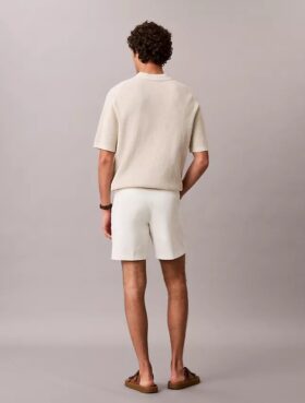 Cotton Stretch Düz Kesim Şort