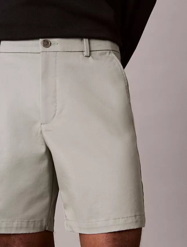 Cotton Stretch Düz Kesim Şort Cotton Stretch Düz Kesim Şort
