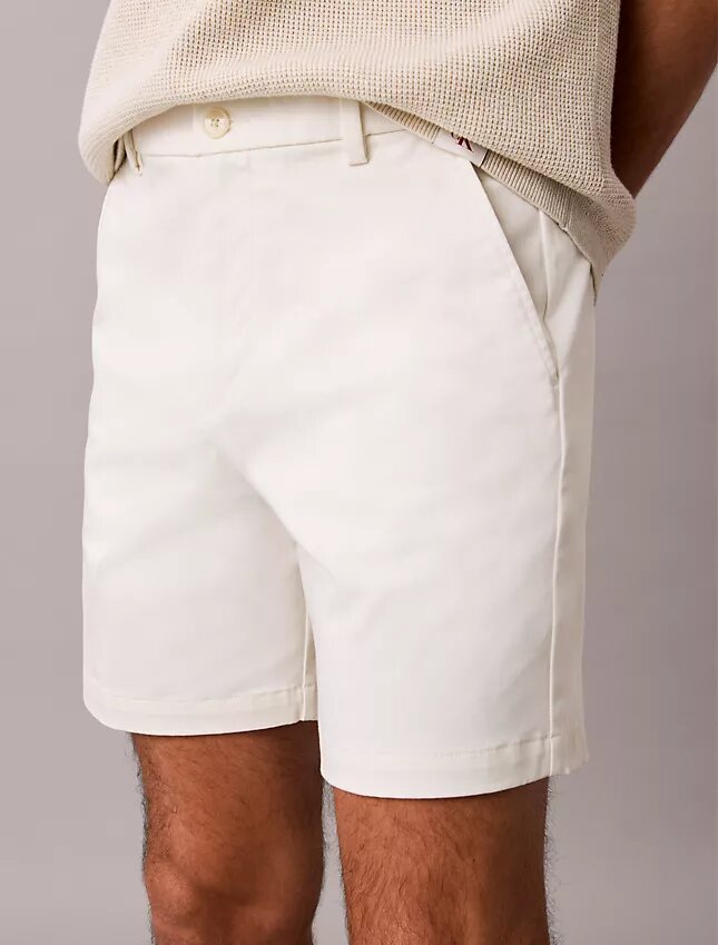 Cotton Stretch Düz Kesim Şort Cotton Stretch Düz Kesim Şort