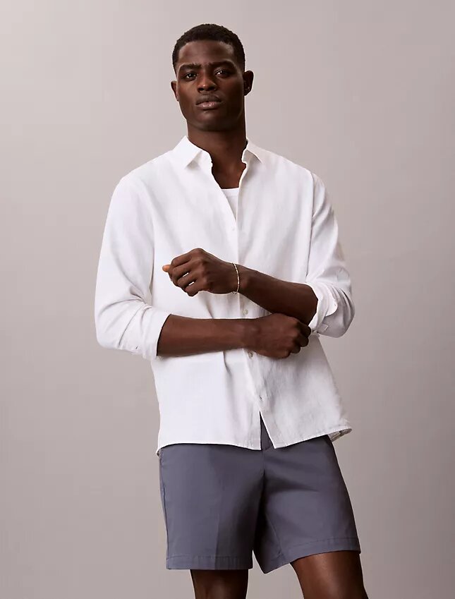 Cotton Stretch Düz Kesim Şort Cotton Stretch Düz Kesim Şort