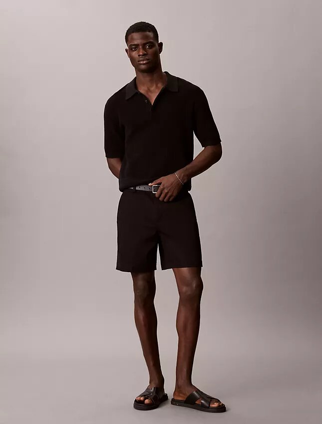Cotton Stretch Düz Kesim Şort Cotton Stretch Düz Kesim Şort