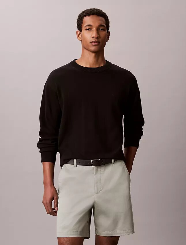 Cotton Stretch Düz Kesim Şort Cotton Stretch Düz Kesim Şort