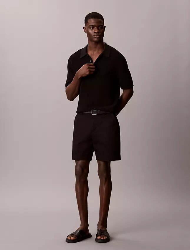Cotton Stretch Düz Kesim Şort Cotton Stretch Düz Kesim Şort