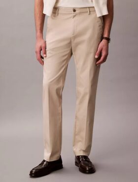 Cotton Stretch Düz Paça Pantolon