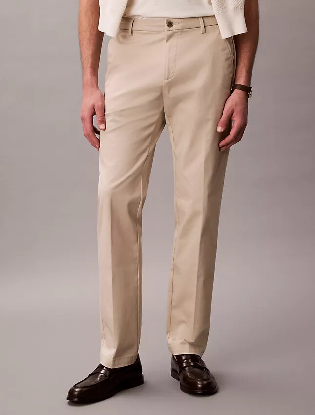 Cotton Stretch Düz Paça Pantolon Cotton Stretch Düz Paça Pantolon