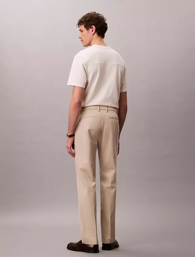 Cotton Stretch Düz Paça Pantolon Cotton Stretch Düz Paça Pantolon