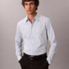 Cotton Stretch Ekose Slim Düğmeli Gömlek