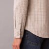 Cotton Stretch Ekose Slim Düğmeli Gömlek