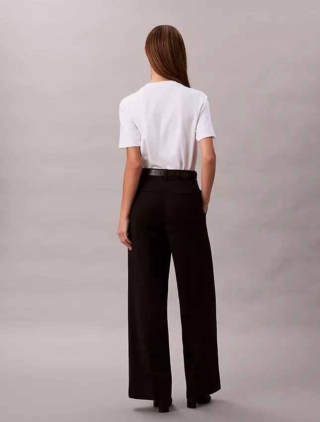 Cotton Stretch Geniş Paça Chino Pantolon Cotton Stretch Geniş Paça Chino Pantolon