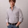 Cotton Stretch Gingham Slim Düğmeli Gömlek Cotton Stretch Gingham Slim Düğmeli Gömlek