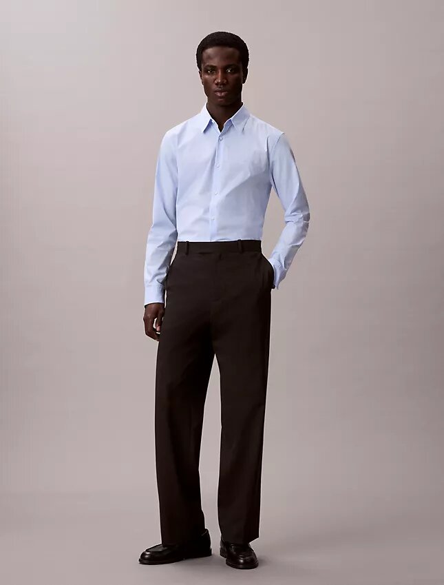 Cotton Stretch Gingham Slim Düğmeli Gömlek Cotton Stretch Gingham Slim Düğmeli Gömlek