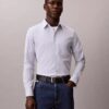 Cotton Stretch Çizgili Dar Kesim Düğmeli Gömlek Cotton Stretch Çizgili Dar Kesim Düğmeli Gömlek
