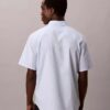 Cotton Stretch Çizgili Kısa Kollu Düğmeli Gömlek