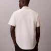 Cotton Stretch Çizgili Kısa Kollu Düğmeli Gömlek