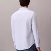 Cotton Stretch Çizgili Oxford Klasik Düğmeli Gömlek
