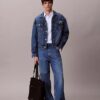 Cotton Stretch Çizgili Oxford Klasik Düğmeli Gömlek