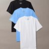 Cotton Stretch Karışımı 3’lü Paket Slim Fit Bisiklet Yaka Tişört Cotton Stretch Karışımı 3’lü Paket Slim Fit Bisiklet Yaka Tişört