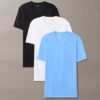 Cotton Stretch Karışımı 3’lü Paket Slim Fit V Yaka Tişört