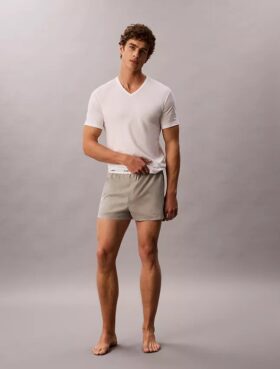 Cotton Stretch Karışımı 3’lü Paket Slim Fit V Yaka Tişört