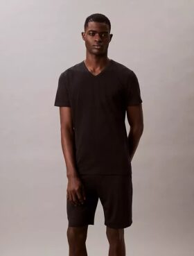 Cotton Stretch Karışımı 3’lü Paket Slim Fit V Yaka Tişört