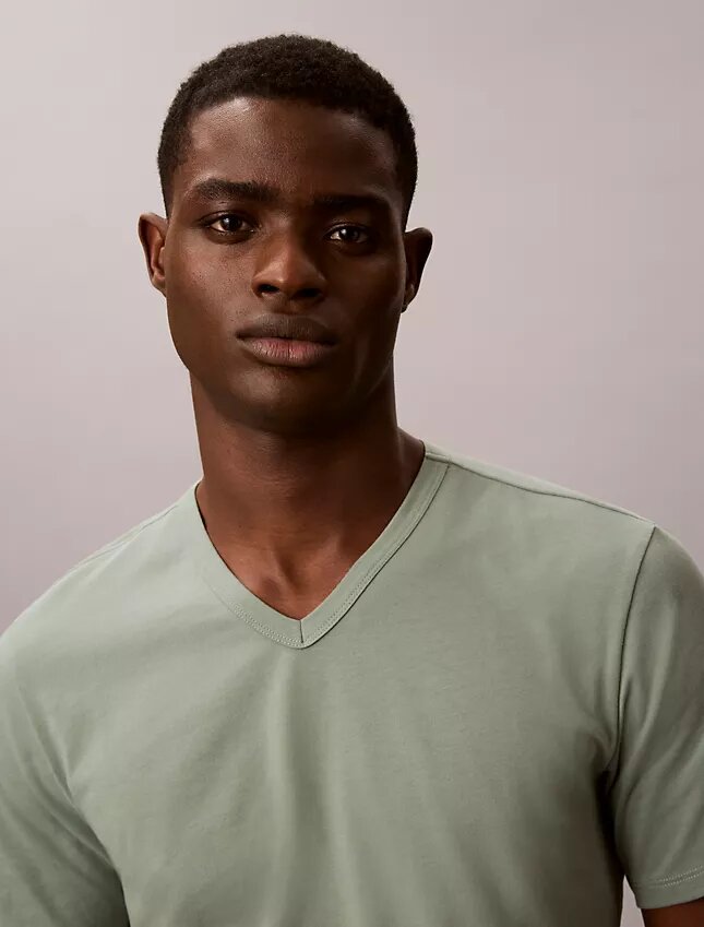 Cotton Stretch Karışımı 3’lü Paket Slim Fit V Yaka Tişört Cotton Stretch Karışımı 3’lü Paket Slim Fit V Yaka Tişört