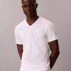Cotton Stretch Karışımı 3’lü Paket Slim Fit V Yaka Tişört