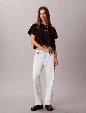 Cotton Stretch Lounge Pride Boxy Crop Tişört