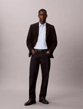 Cotton Stretch İnce Çizgili Düğmeli Gömlek