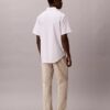 Cotton Stretch İnce Çizgili Düğmeli Gömlek