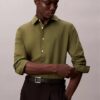 Cotton Stretch Poplin Dar Kesim Düğmeli Gömlek Cotton Stretch Poplin Dar Kesim Düğmeli Gömlek