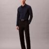 Cotton Stretch Poplin Dar Kesim Düğmeli Gömlek