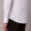 Cotton Stretch Poplin Dar Kesim Düğmeli Gömlek