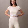 Cotton Stretch Ribana Bisiklet Şortu